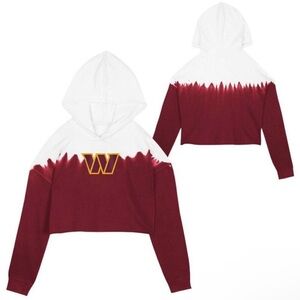 Commanders Burgundy and White Hoodie Girls Size Large